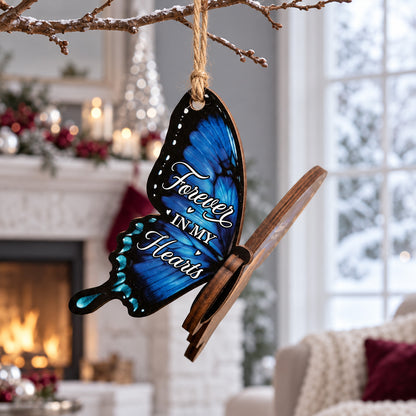 Custom Photo Always With You Memorial Wood Ornament, Cardinal Hummingbird Butterfly Memorial Gift 686537 WFD