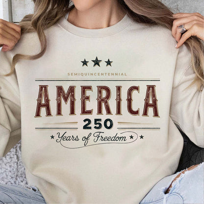 Retro USA 250 Years Anniversary Shirt | 250 Years of Freedom Tee | Patriotic 4th of July Shirt 684617