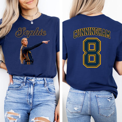 Spicy Sophie Cunningham Point Signature Shirt, Retro Front & Back Dark Shirt, Basketball Fan Tee 685743 WFD