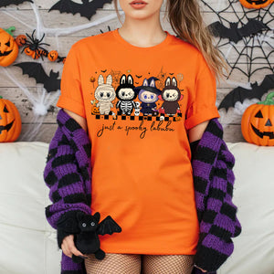 Just A Spooky Labubu Halloween Shirt, Doll Monster Characters Halloween Sweatshirt, Funny Halloween Shirt 683303