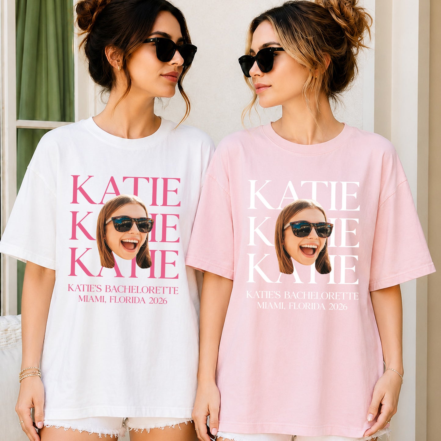 Custom Face Bachelorette Party Shirt, Personalized Bridal Party Tee, Bride Squad Shirt 685711