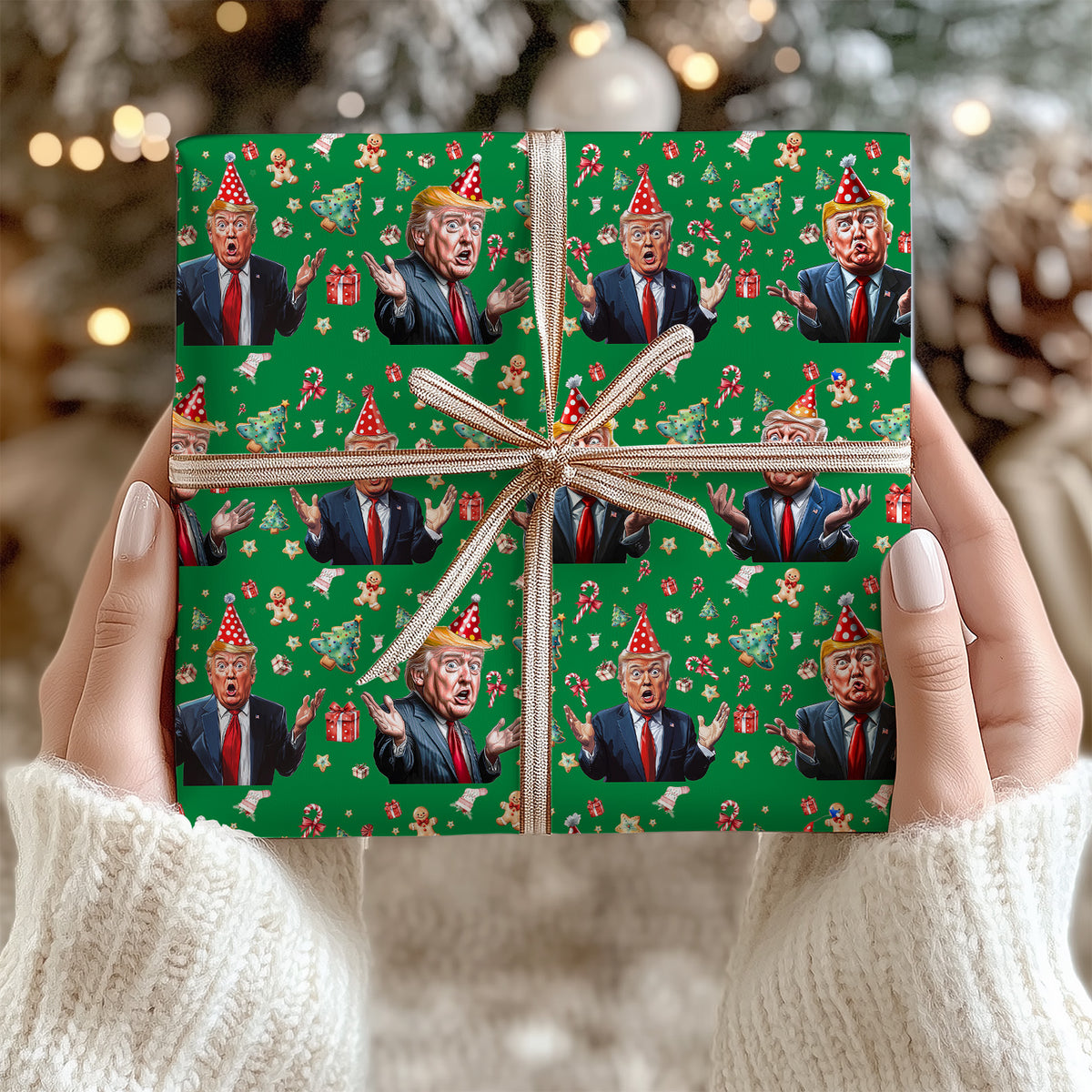 Funny Trump Wrapping Paper, Donald Trump Wrapping Paper, Wrapping Paper For Christmas 683545 - GOP