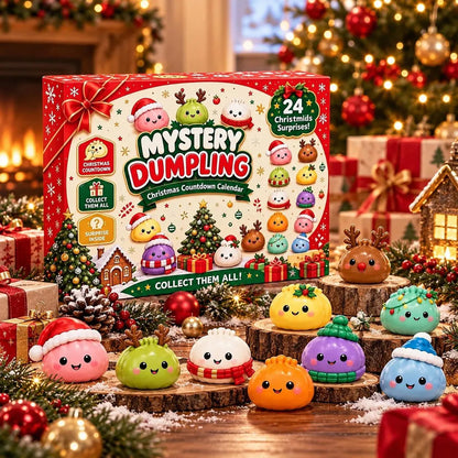 Christmas Dumpling Advent Calendar 2026, 24 Days Mystery Squishy Toys Countdown, Kawaii Christmas Gift 686655 WFD