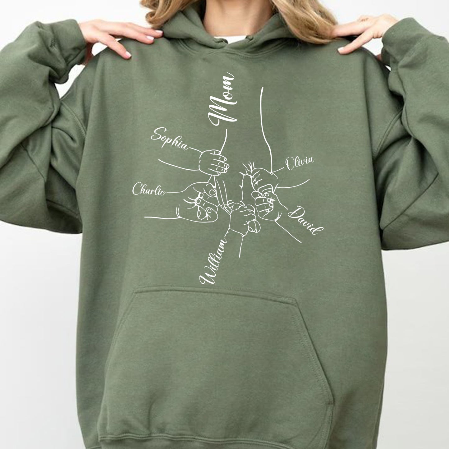 Custom Mom Shirt with Kids Names, Personalized Mom Kids Tee, Mothers Day Gift Family Shirt 684835