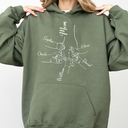 Custom Mom Shirt with Kids Names, Personalized Mom Kids Tee, Mothers Day Gift Family Shirt 684835