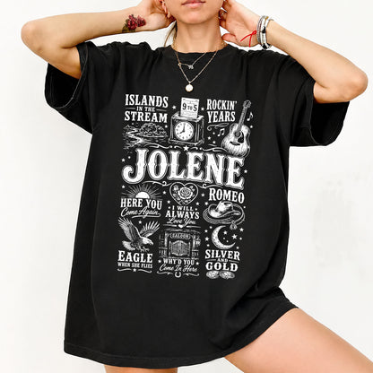 Jolene Country Music Shirt, Vintage Western Cowgirl Graphic Tee, Country Concert Southern Music T-Shirt 686037