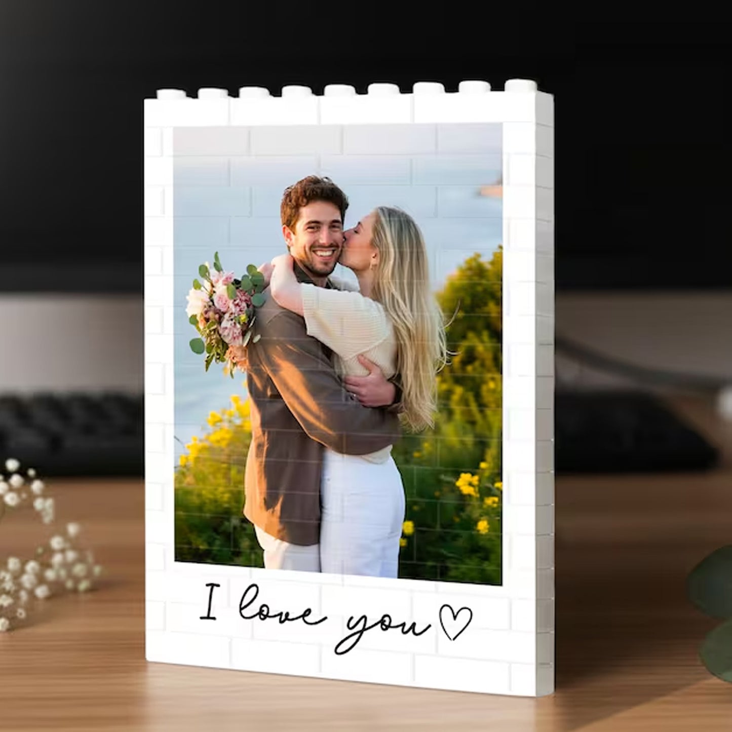 Personalized Dad Photo Building Brick Block, Custom Picture Brick Puzzle Gift for Dad, Father's Day Gift 685159
