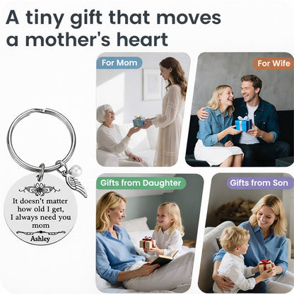Personalized I Always Need You Mom Keychain | Mom Gift from Daughter Son | Mother’s Day Gift 684587