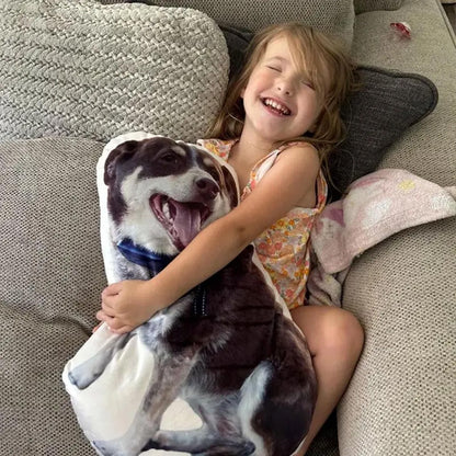 Custom Photo Pet Pillow, Personalized Dog Cat Shaped Pillow, Pet Memorial Gift for Pet Lovers 686443 WFD