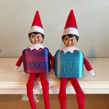 ElfDoh Squishy Costume, Holiday Elf NeeDoh Cube Inspired Accessory, Funny Christmas Elf Gift 686646 WFD