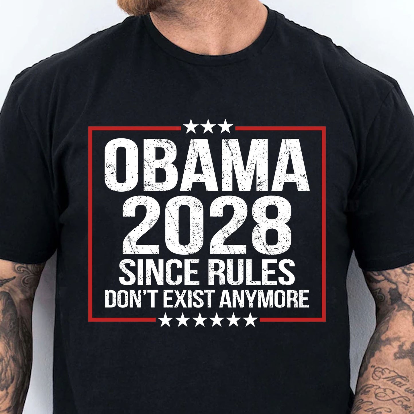 Obama 2028 Political Shirt, Since Rules Don't Exist Anymore T-Shirt, Funny Anti Trump Political Tee 686021