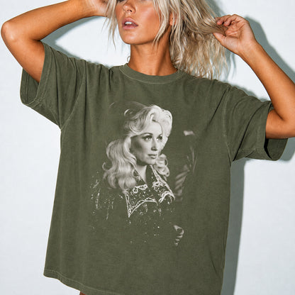 Vintage Dolly Parton Tribute Shirt, Country Music Legend Portrait Tee, Retro Dolly Fan Gift 686096 WFD