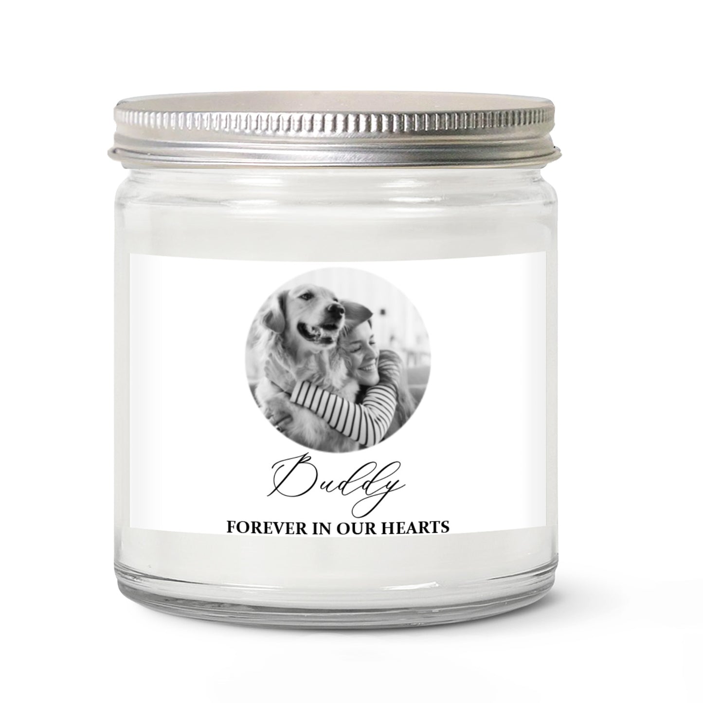 Custom Photo Pet Memorial Candle, Personalized Dog Cat Remembrance Candle, Pet Loss Sympathy Gift 685708