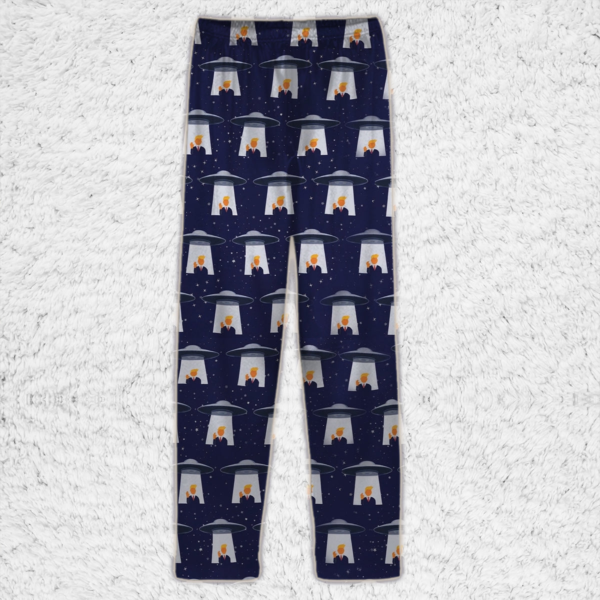 Funny Trump UFO Pajama Set, Alien Donald Trump Christmas PJs, Political Holiday Gift 686228