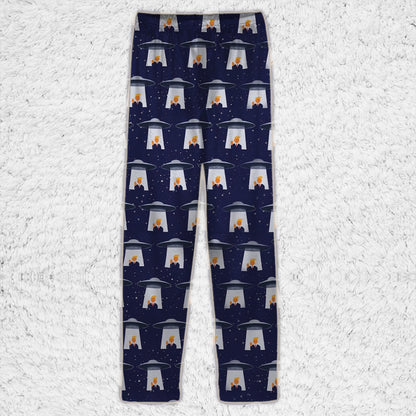 Funny Trump UFO Pajama Set, Alien Donald Trump Christmas PJs, Political Holiday Gift 686228
