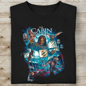 The Cabin In The Woods Halloween Shirt, Retro 90s Horror Movie Tee, Halloween Graphic T-Shirt 683308-3