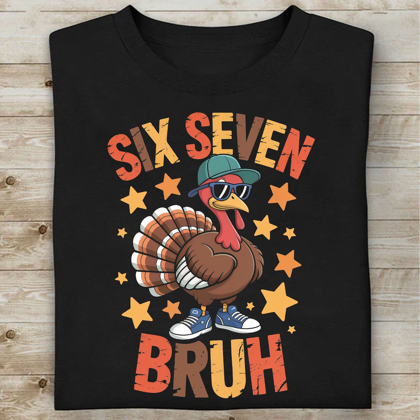Christmas Six Seven Shirt | Funny 6 7 Bruh Turkey Meme Thanksgiving Sweatshirt | Christmas Shirt 683629