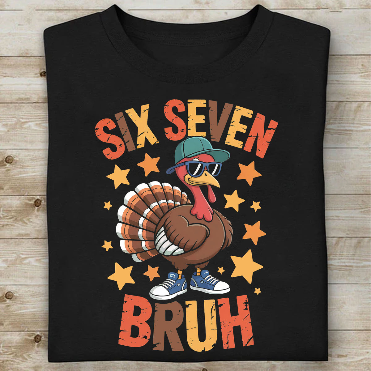 Christmas Six Seven Shirt | Funny 6 7 Bruh Turkey Meme Thanksgiving Sweatshirt | Christmas Shirt 683629