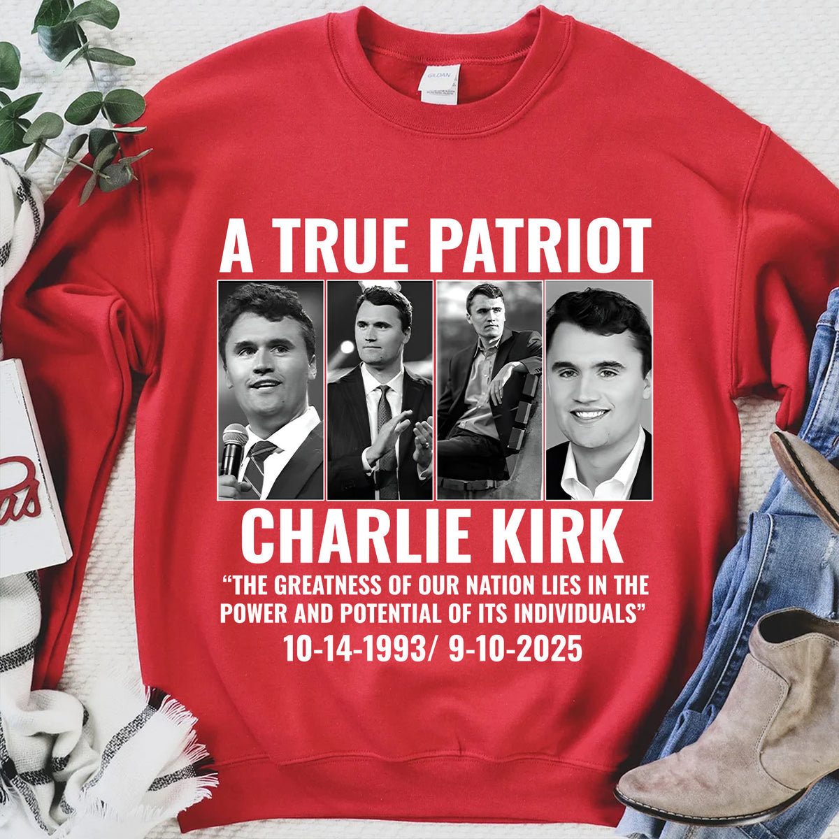 Justice For Charlie Kirk Shirt | Charlie Kirk Red Shirt | We Wear Red Charlie Kirk Birthday October 14 | Red Freedom Shirt 682823