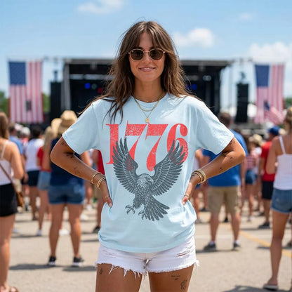 250 Years America 1776 Bald Eagle Shirt, Retro Patriotic USA Independence Day T-Shirt 685401 WFD