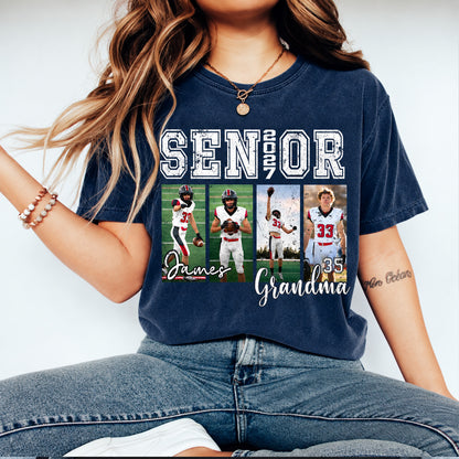 Custom Photo Senior 2027 Shirt, Personalized Sports Senior Family Shirt, Mom Dad Graduation Gift 686380 WFD