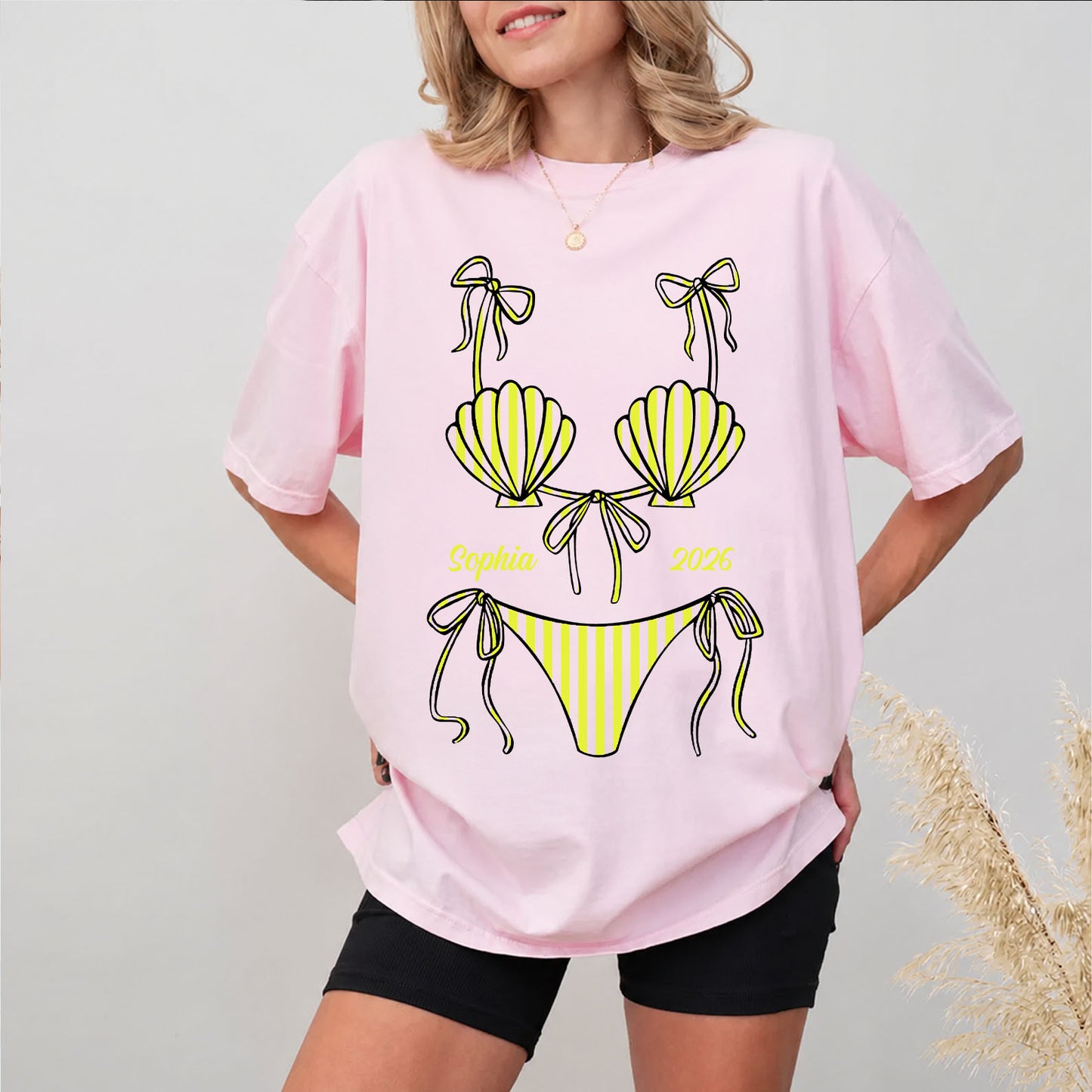 Personalized Summer Bikini Comfort Colors Shirt, Custom Girls Trip Beach Vacation Tee, Bachelorette Shirt 685555