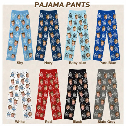 Custom Kids Face Pajama Pants, Personalized Photo Pajamas for Dad & Mom, Father’s Day Gift 685143
