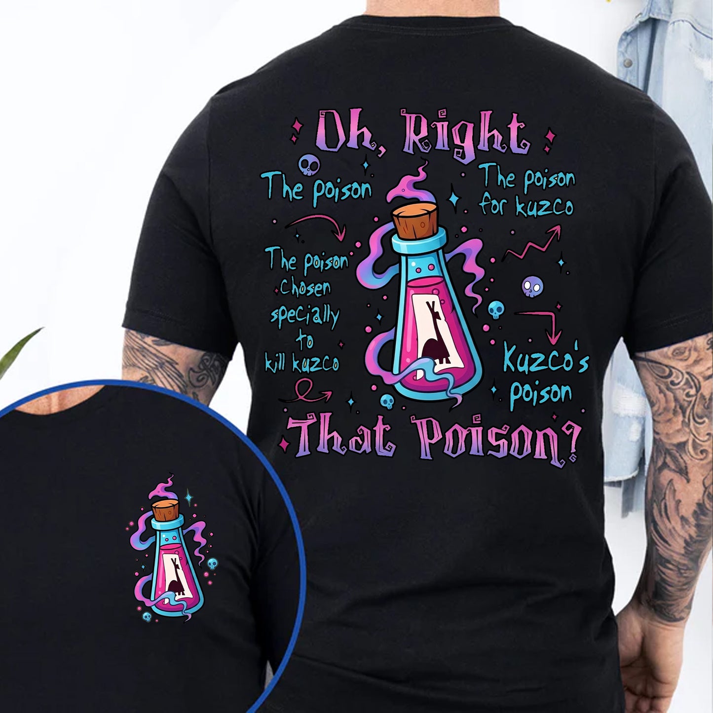 Oh Right That Poison Pocket & Back Shirt, Funny Llama Poison Graphic Tee, Vintage Cartoon Shirt 685664