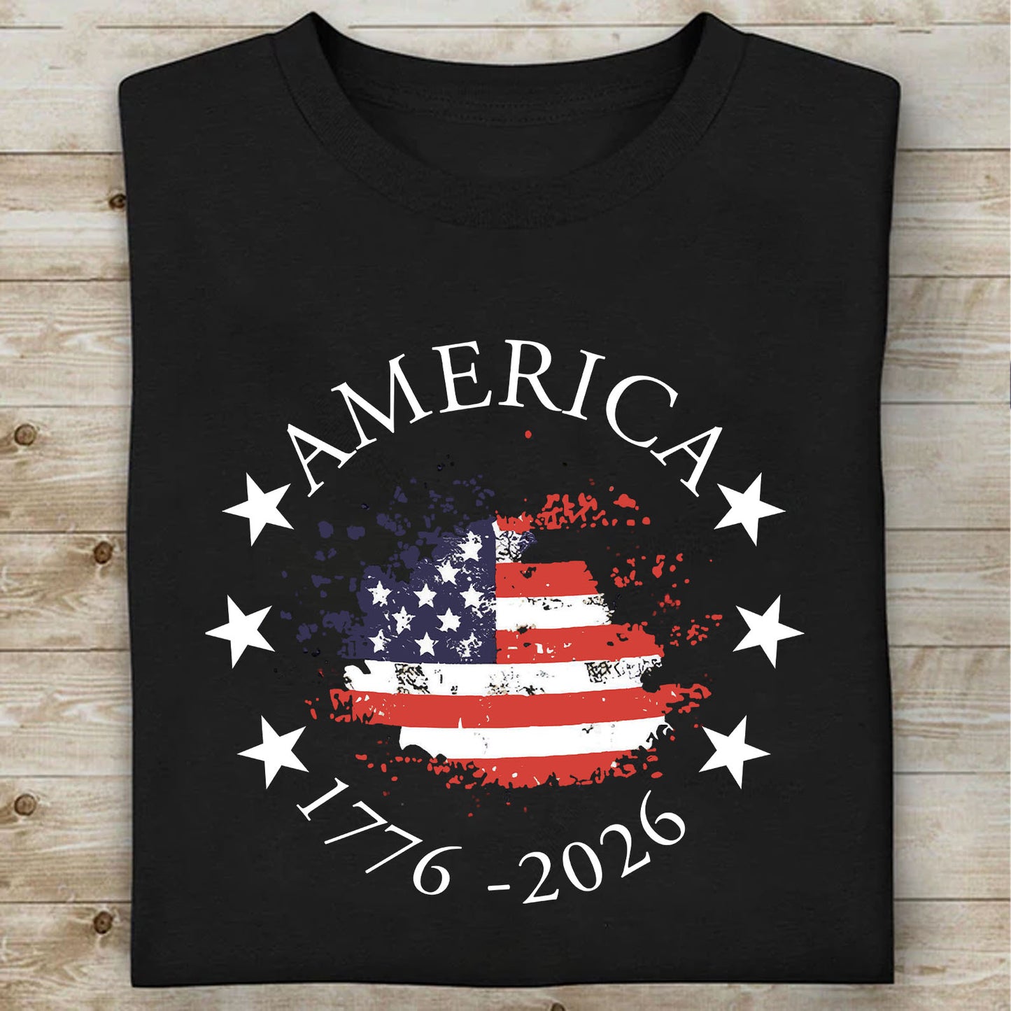 USA 250 Years 1776-2026 Dark Shirt | Patriotic US Flag 4th Of July T-Shirt | Independence Day Tee 684398