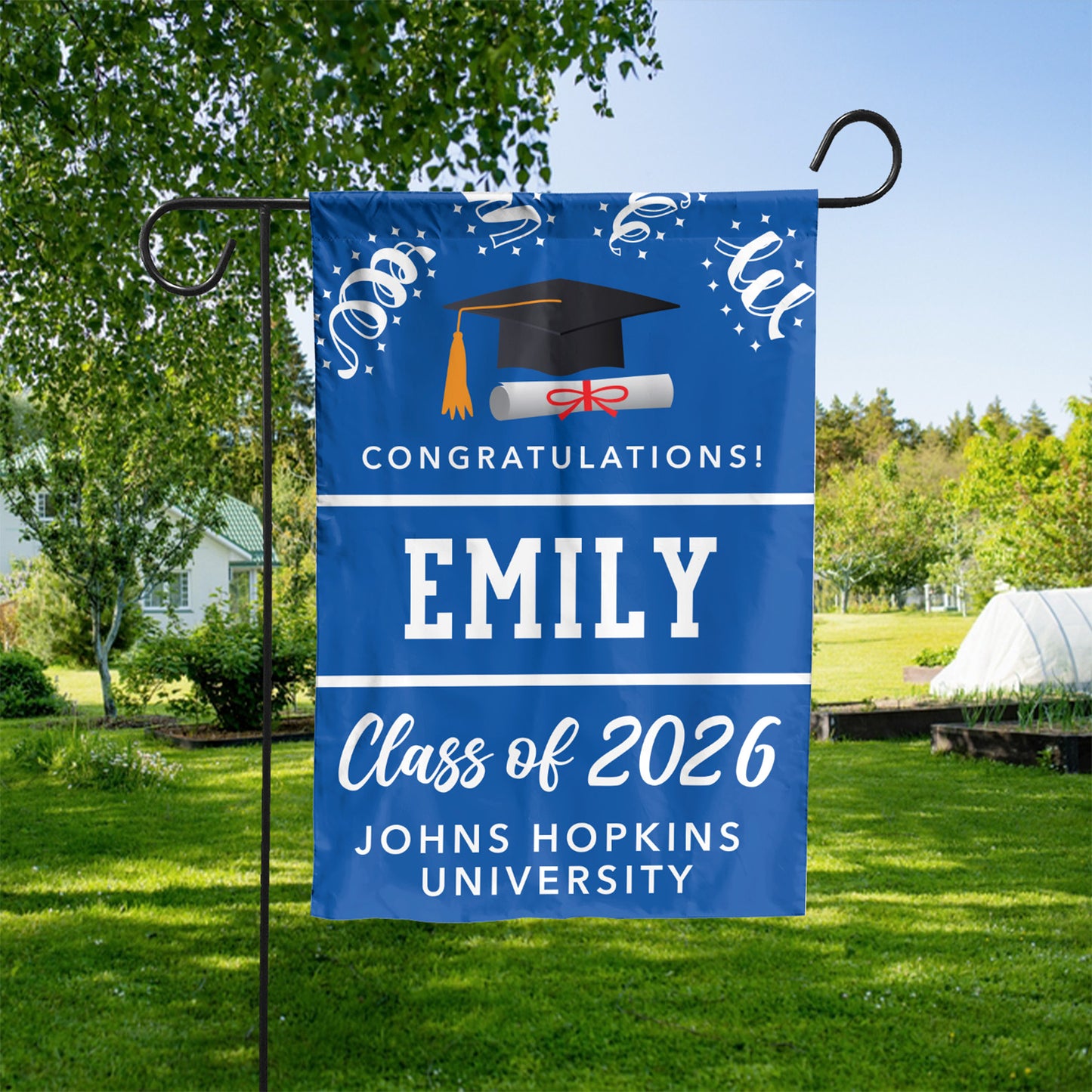 Congratulations Graduate - Graduation gift 2026 - Senior 2026 - Class Of 2026 - Personalized Graduation Garden Flag C727