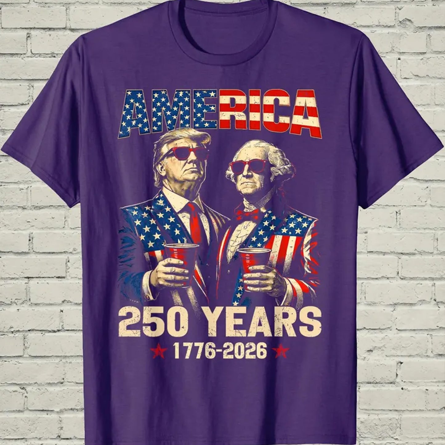 250 Years of America Shirt, Funny Trump Patriotic USA Anniversary Tee, 1776-2026 Shirt 685164 WFD