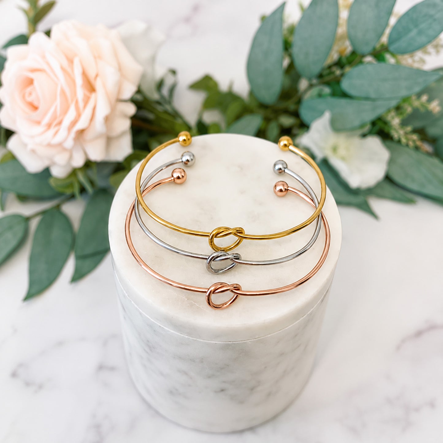 Personalized Teacher Knot Bangle, End of Year Teacher Appreciation Gift, Custom Heart Card Bracelet 685807 WFD