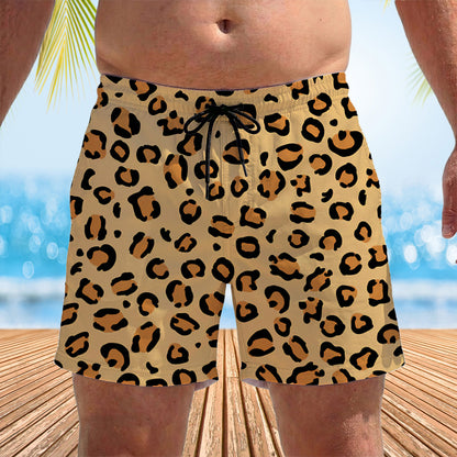 Personalized Funny Men's Swim Trunks, Custom Fake Butt Beach Shorts, Novelty Vacation Gift for Husband 685631