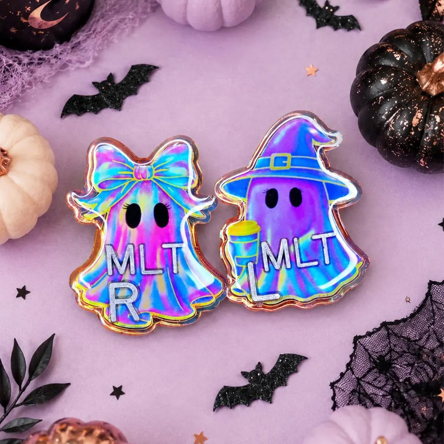 Iridescent Ghost Xray Markers, Personalized Halloween Xray Marker Set with Initials, Spooky Xray Tech Gift 685871 WFD