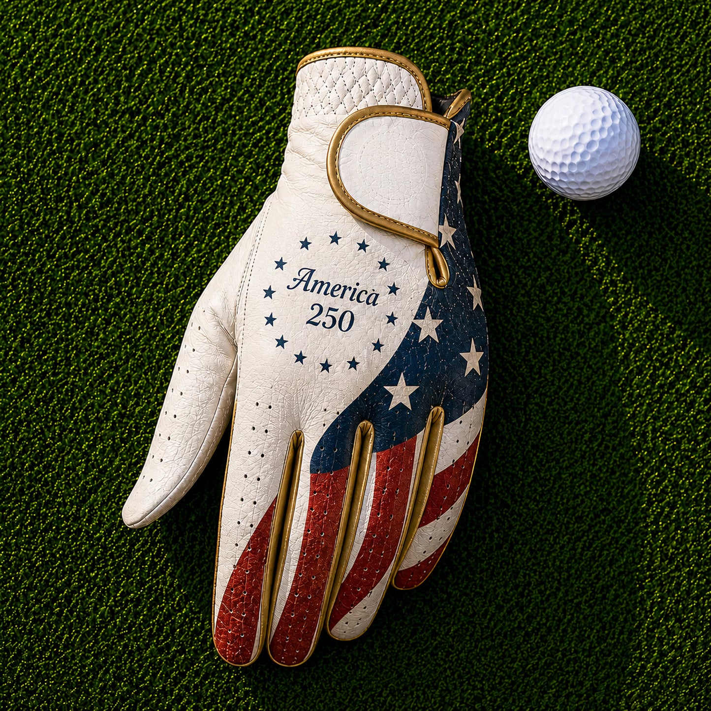 250 Years Of America Patriotic Golf Glove, USA Flag Golf Glove, 1776–2026 Golf Gift for Men & Women 685645 WFD