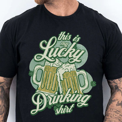 This Is My Lucky Drinking Dark Shirt | Funny St. Patrick’s Day Beer Tee | Irish Drinking Party Shirt 684399
