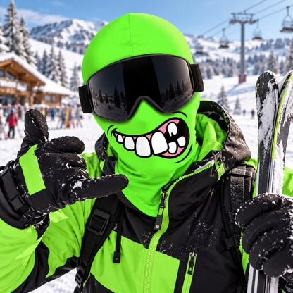 Funny Face Balaclava Ski Mask, Colorful Smiley Winter Face Cover, Ski Snowboard Outdoor Gift 686566 WFD