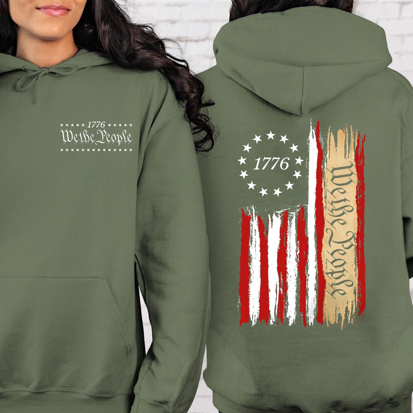 250 Years We The People 1776 Pocket & Back Shirt, Patriotic US Flag Tee, Independence Day 4th of July Shirt 684756