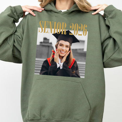 Personalized Senior 2026 Shirt, Custom Photo Graduation Tee, Class of 2026 Shirt, Senior Gift 684787