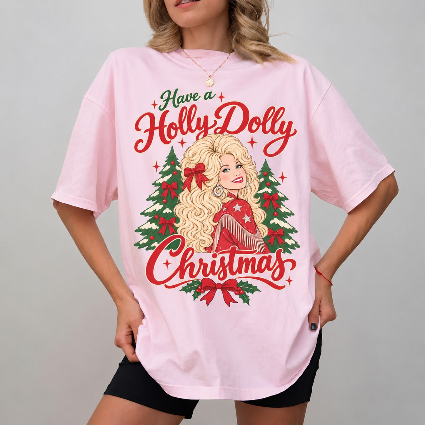 Have A Holly Dolly Christmas Shirt, Dolly Parton Memorial Tee, Country Music Christmas Shirt 686088 WFD