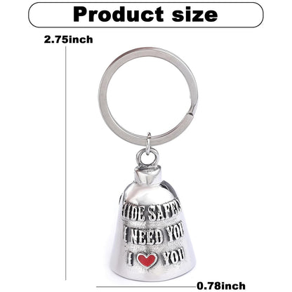 Motorcycle Bell for Men and Women, Biker Accessory for Riding Safety, Guardian Riding Bell 683741