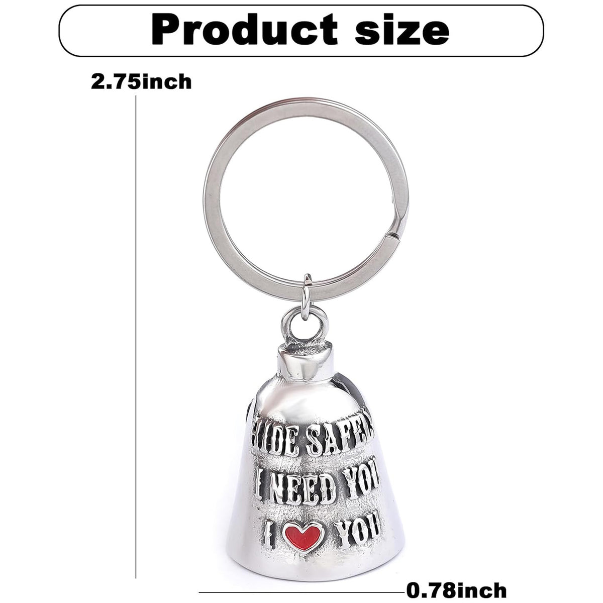 Motorcycle Bell for Men and Women, Biker Accessory for Riding Safety, Guardian Riding Bell 683741