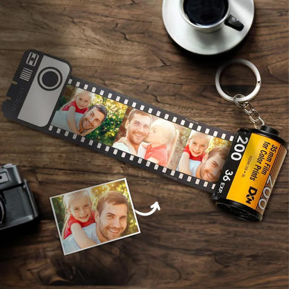 Custom Photo Film Roll Keychain, Personalized Camera Roll Picture Keychain, Romantic Couple Gift 686210 WFD