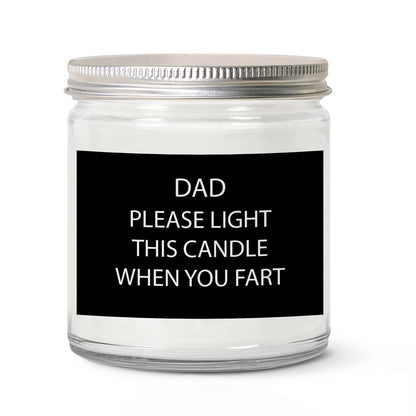 Custom Funny Candle, Father's Day Gift for Dad, Gag Gift for Him, Novelty Scented Humor Candle 684887