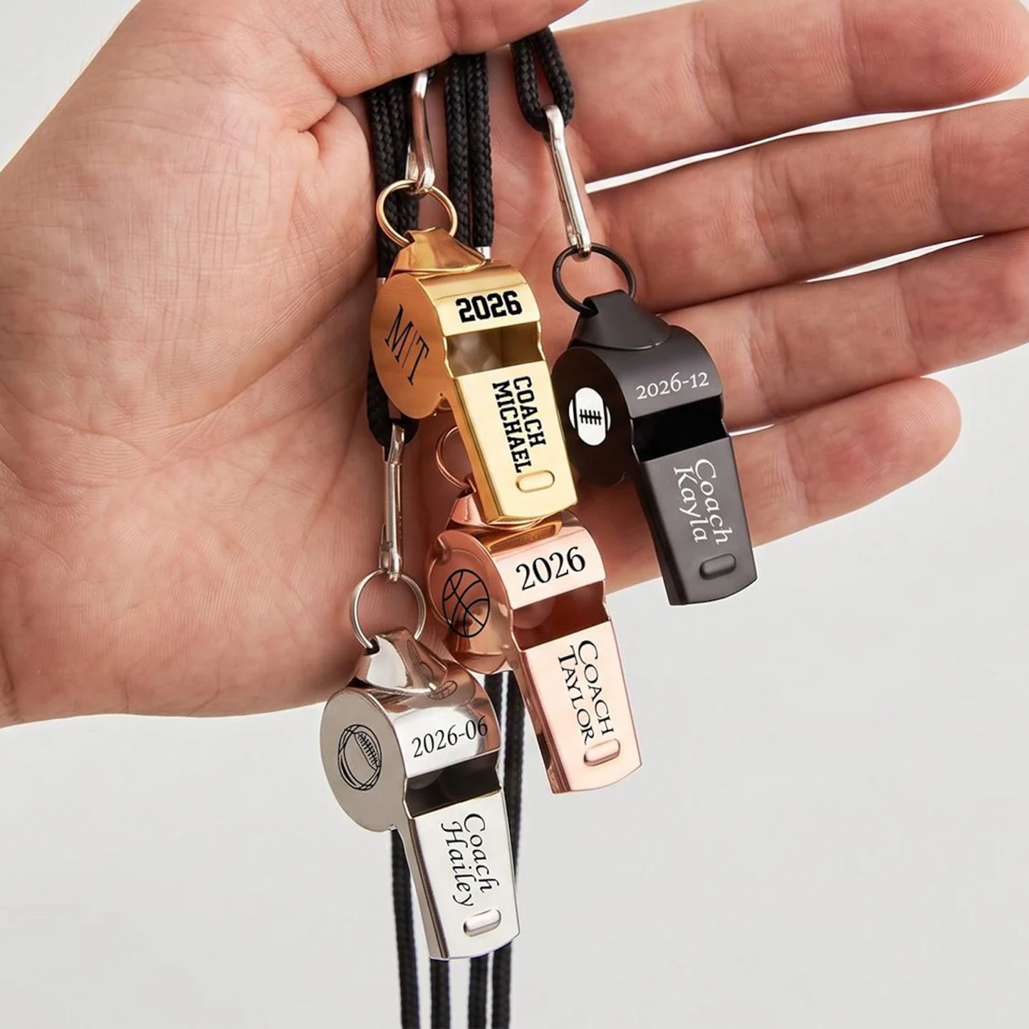 Personalized Coach Whistle, Custom Metal Sports Whistle, Coach Gift, Teacher Appreciation Gift 685482 WFD