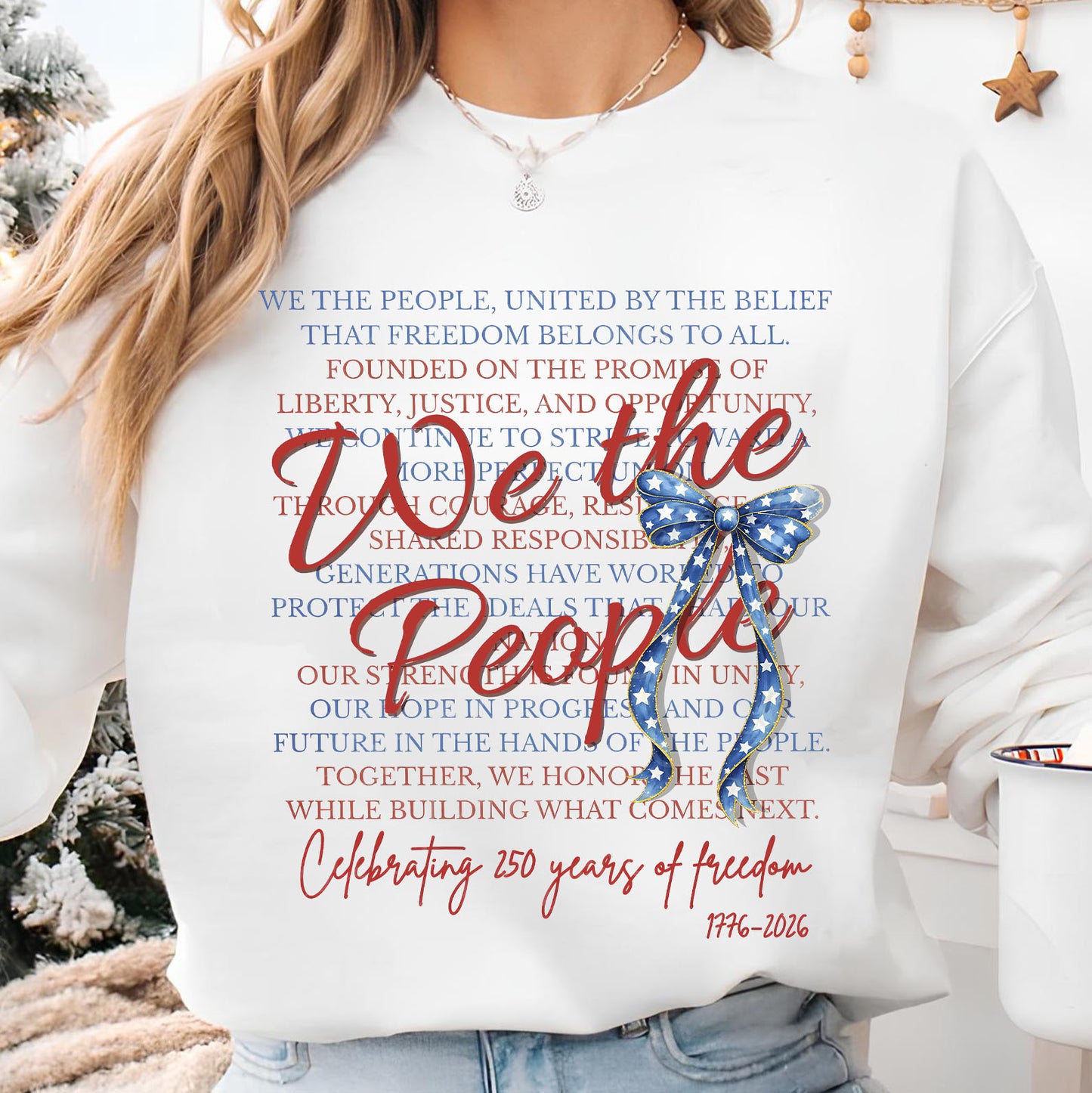 We The People 250 Years Anniversary Shirt | Patriotic Coquette Bow 1776–2026 Tee | 4th of July Freedom Shirt 684545