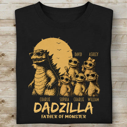 Personalized Dadzilla Dinosaur Shirt, Funny Father Of Monsters Dad Tee, Father’s Day Gift For Daddy Papa 685108