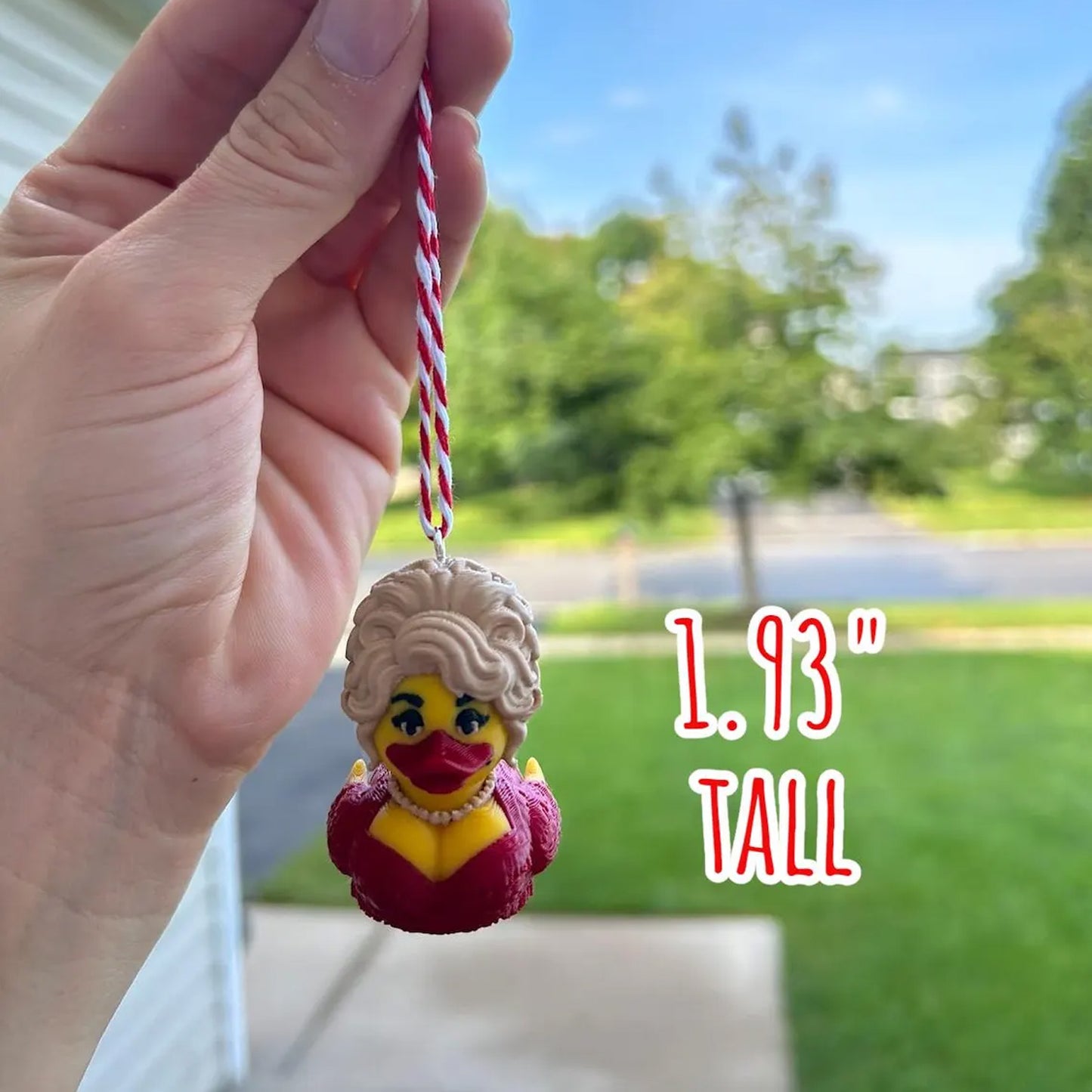 Dolly Duck Christmas Ornament, Country Music 3D Printed PLA Ornament, Dolly Fan Christmas Gift 686127 WFD