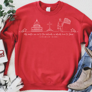 Charlie Kirk Christian Shirt | Charlie Kirk Red Shirt | Red Freedom Tee | We Wear Red Charlie Kirk Birthday October 14 683097