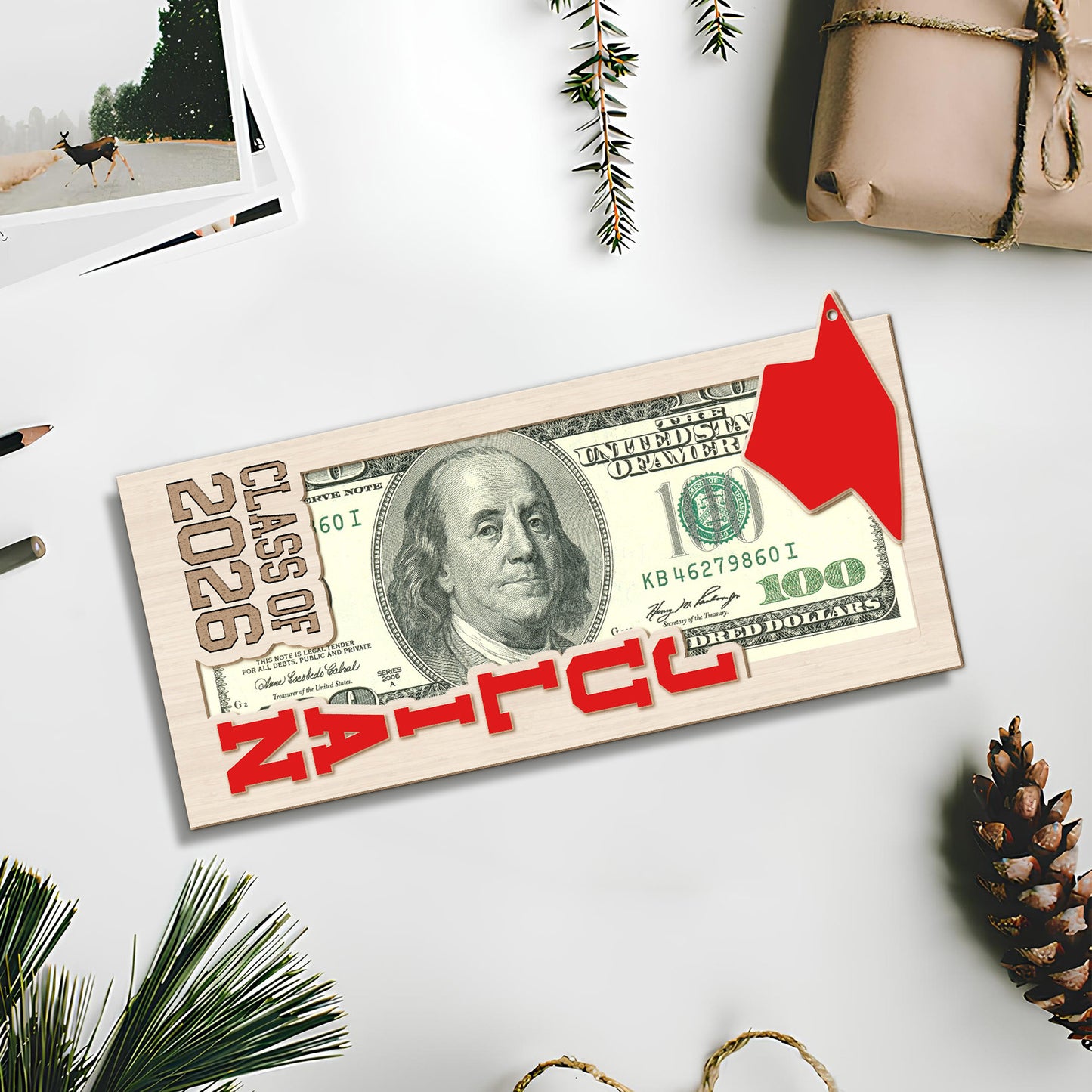 Personalized Graduation Money Holder 2026, Custom Name Cash Holder with Tassel, Class of 2026 Gift 684865